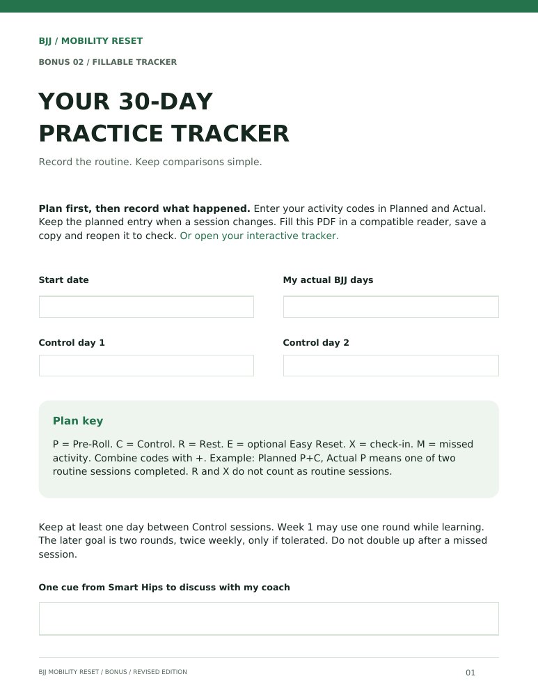 Your 30-Day Practice Tracker cover